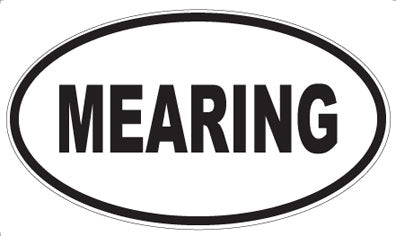 MEARING - Oval Magnet