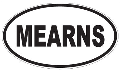 MEARNS - Oval Sticker