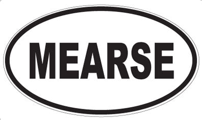 MEARSE - Oval Sticker