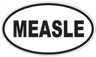 MEASLE - Oval Sticker