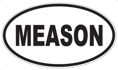 MEASON - Oval Sticker