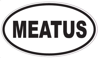 MEATUS - Oval Sticker