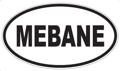 MEBANE - Oval Sticker