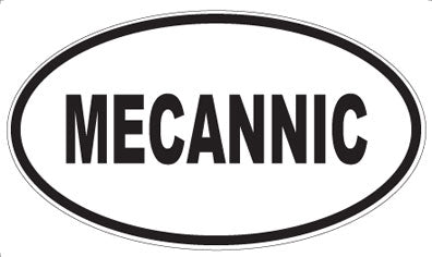 MECANNIC - Oval Sticker