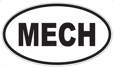 MECH - Oval Sticker