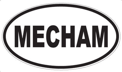 MECHAM - Oval Sticker