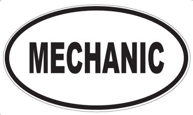 MECHANIC - Oval Sticker