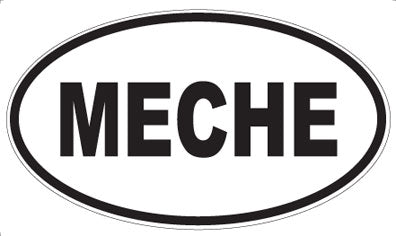 MECHE - Oval Sticker