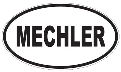 MECHLER - Oval Sticker