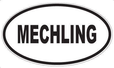 MECHLING - Oval Magnet