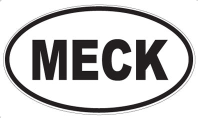 MECK - Oval Sticker