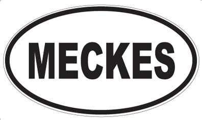 MECKES - Oval Sticker