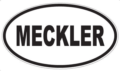 MECKLER - Oval Sticker