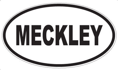 MECKLEY - Oval Magnet