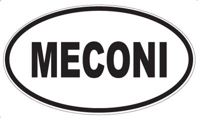 MECONI - Oval Sticker