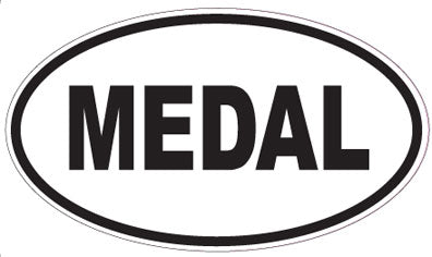 MEDAL - Oval Magnet