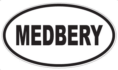 MEDBERY - Oval Sticker