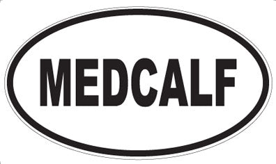 MEDCALF - Oval Sticker
