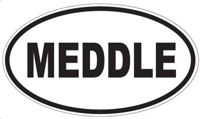 MEDDLE - Oval Sticker