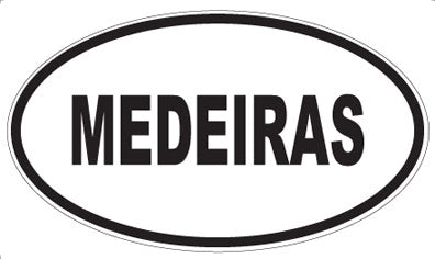 MEDEIRAS - Oval Sticker