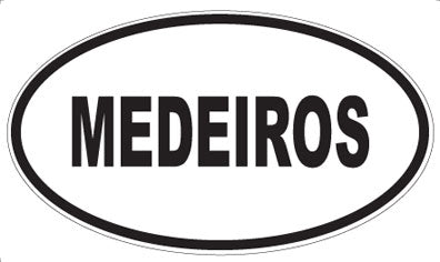 MEDEIROS - Oval Magnet