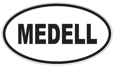 MEDELL - Oval Sticker