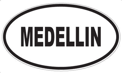 MEDELLIN - Oval Magnet