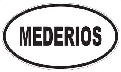 MEDERIOS - Oval Sticker