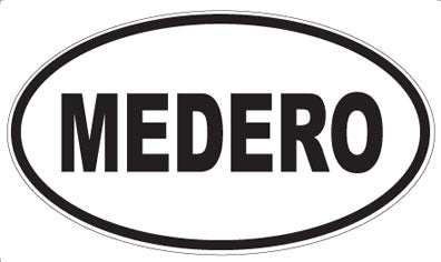 MEDERO - Oval Sticker