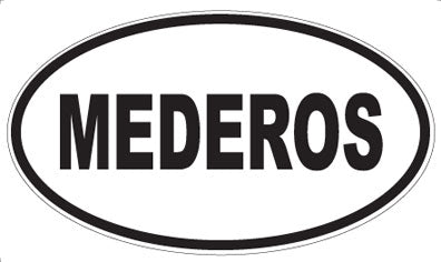 MEDEROS - Oval Sticker