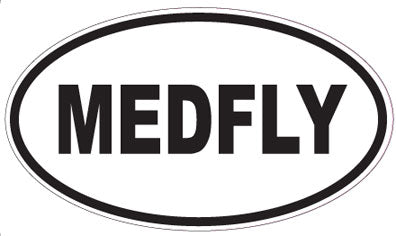 MEDFLY - Oval Sticker
