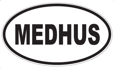 MEDHUS - Oval Sticker