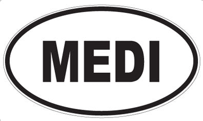 MEDI - Oval Sticker
