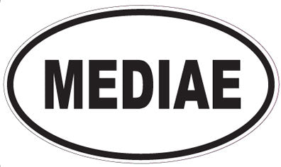 MEDIAE - Oval Sticker
