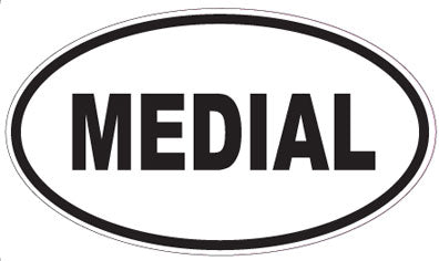 MEDIAL - Oval Sticker