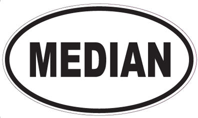 MEDIAN - Oval Sticker