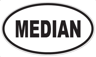 MEDIAN - Oval Magnet