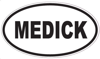 MEDICK - Oval Sticker
