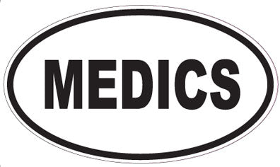 MEDICS - Oval Sticker