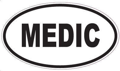 MEDIC - Oval Magnet