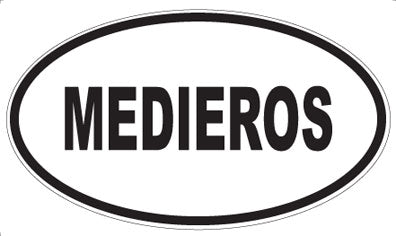 MEDIEROS - Oval Sticker