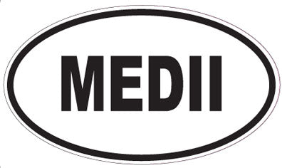 MEDII - Oval Sticker