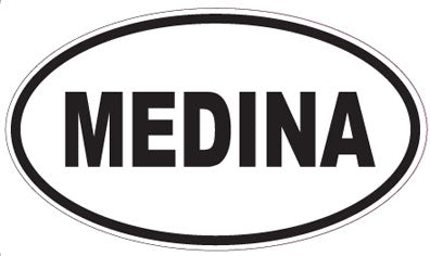 MEDINA - Oval Sticker