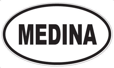MEDINA - Oval Magnet