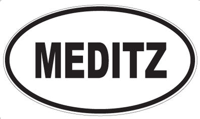 MEDITZ - Oval Sticker