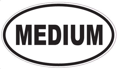 MEDIUM - Oval Sticker