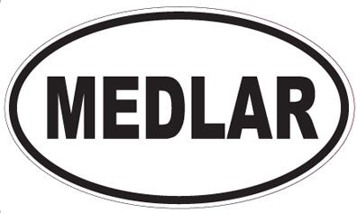 MEDLAR - Oval Sticker