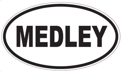 MEDLEY - Oval Sticker