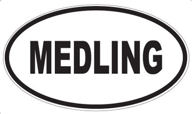 MEDLING - Oval Sticker