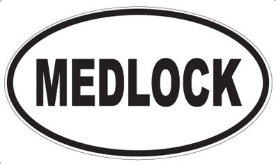 MEDLOCK - Oval Sticker